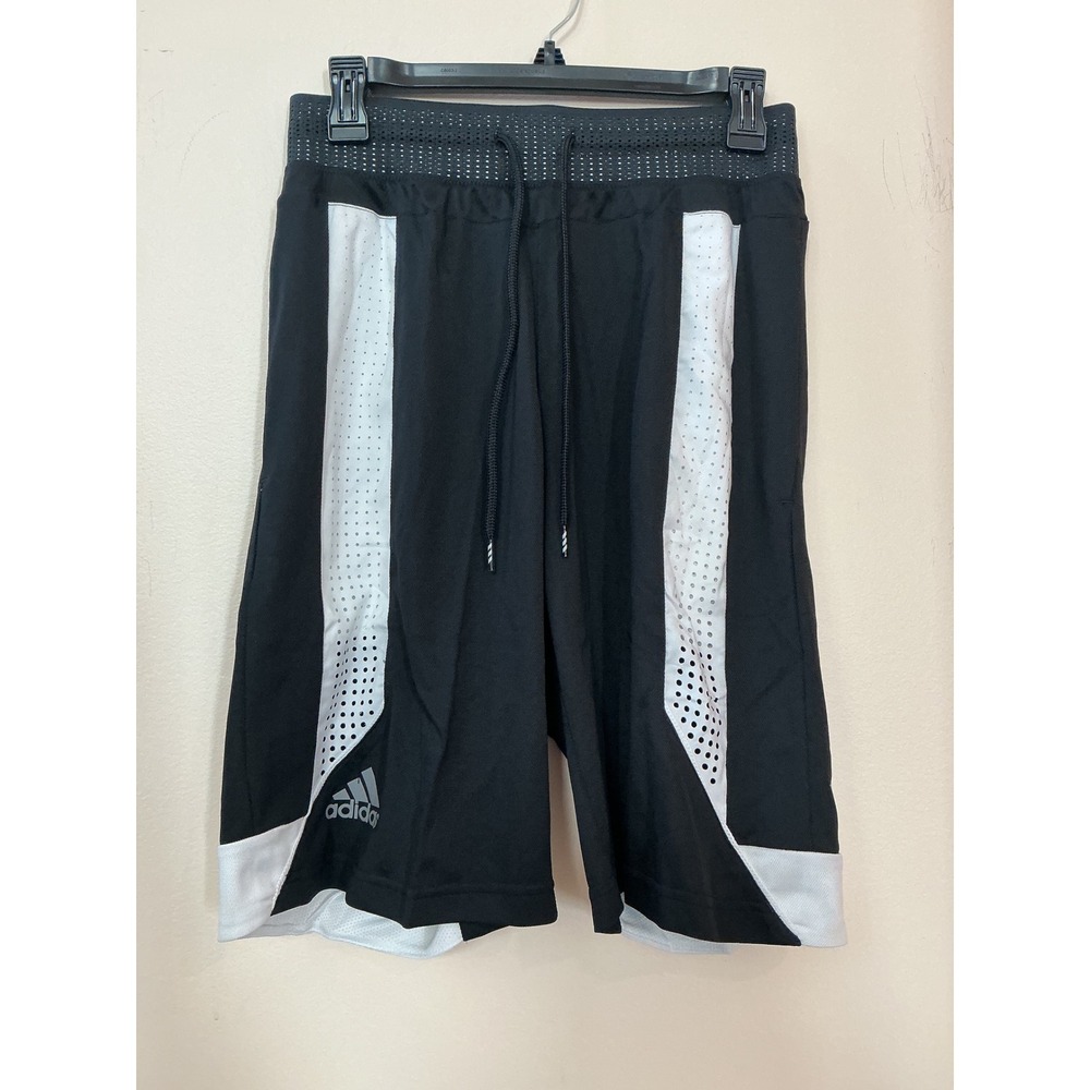 NWT Adidas ClimaCool Athletic Shorts Black White Mens Size M